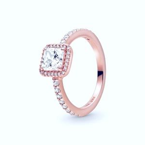 Pandora Rose Gold Sparkle Halo Ring